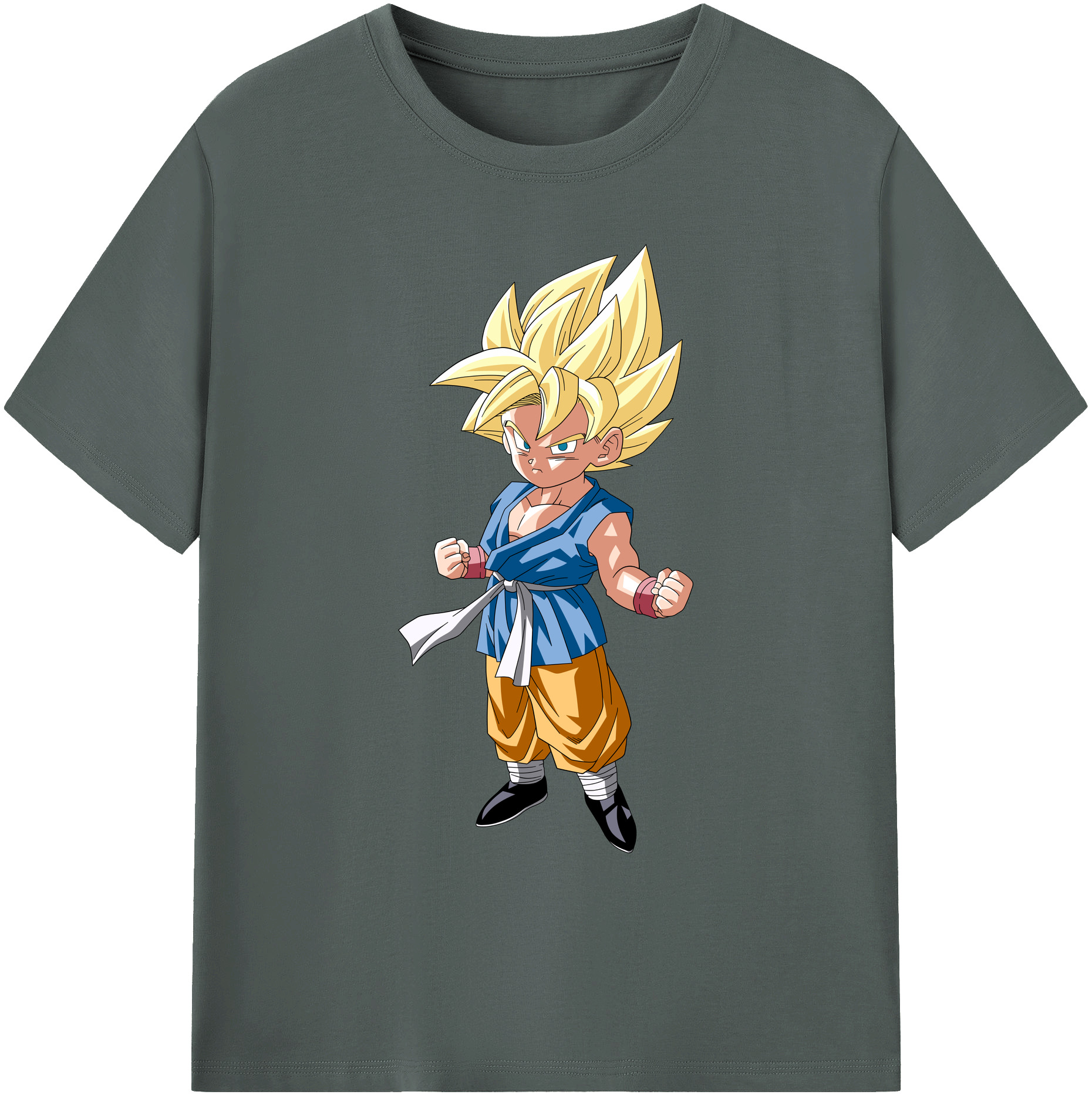 （画像用） ドラゴンボール 孫 悟飯（そんごはん）DRAGON BALL Son Gohan 綿100％ メンズ半袖Tシャツ｜肌触りやわらか＆通気性